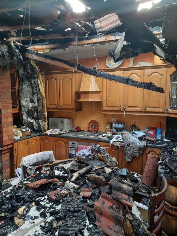 House Destroyed by Fire House Destroyed by Fire