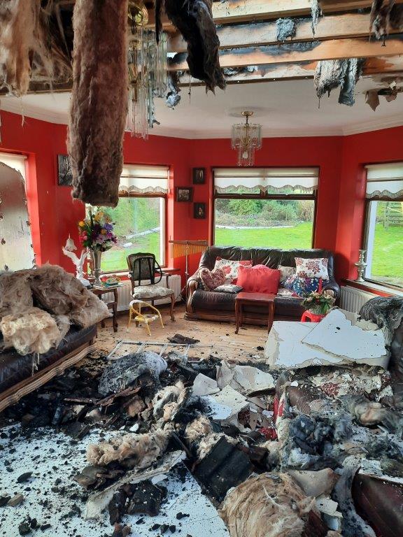 House Destroyed by Fire House Destroyed by Fire